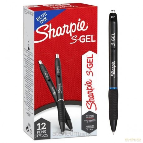 Długopis żelowy S-GEL niebieski 0.7mm (12 szt)