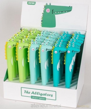 Długopis żelowy Silky Aligator MIX (36 szt)
