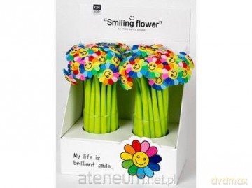 Długopis żelowy Silky Smilling flower MIX (24 szt)