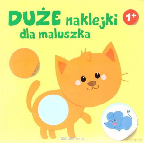 Duże naklejki dla maluszka 1+ - Kotek [KSIĄŻKA]