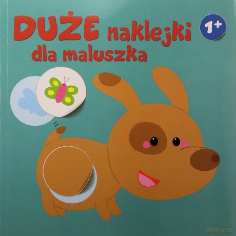 Duże naklejki dla maluszka 1+ - Piesek [KSIĄŻKA]