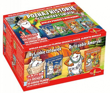 Poznaj historię człowieka i świata Kolekcja: Był sobie Człowiek / Byli sobie Wynalazcy / Były sobie Ameryki / Byli sobie Podróżnicy [BOX] [24DVD]