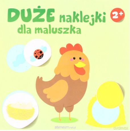 Duże naklejki dla maluszka 2+ - Kura [KSIĄŻKA]