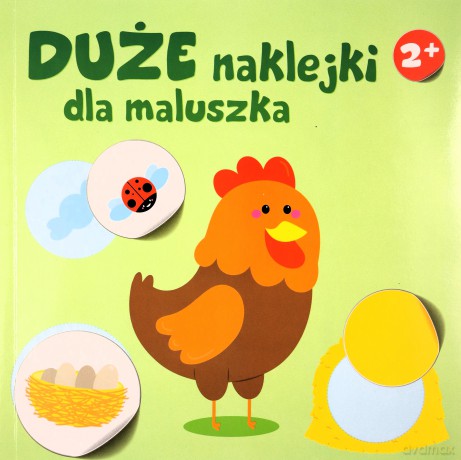 Duże naklejki dla maluszka 2+ - Kura [KSIĄŻKA]