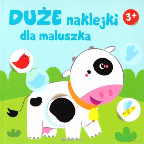 Duże naklejki dla maluszka 3+ - Krówka [KSIĄŻKA]