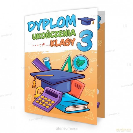 Dyplom składany A4 ukończenia 3 kl - Biret 5 szt