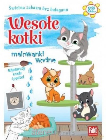 Fakt dla malucha. Malowanki wodne. Wesołe kotki [KSIĄŻKA]