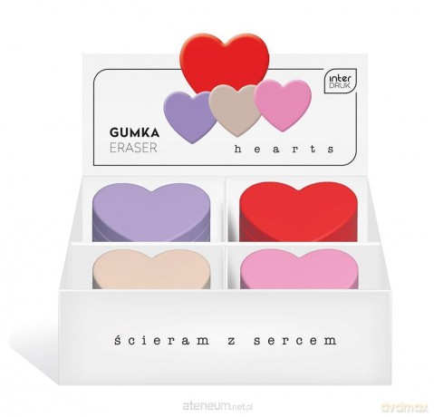 Gumka do ścierania Hearts (20 szt)
