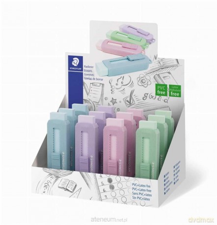 Gumka PVC-free do olówka Pastel (12sz)