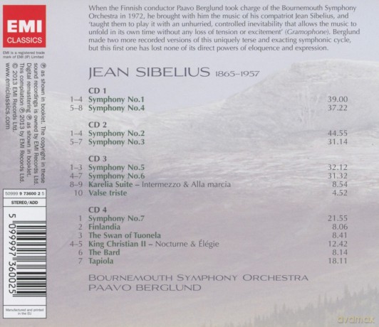Berglund: Symphonies [4CD]
