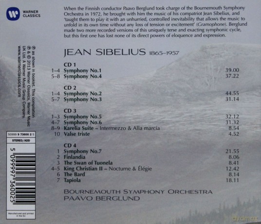 Berglund: Symphonies [4CD]