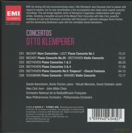 Otto Klemperer: Concertos (Limited) [6CD]