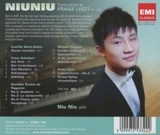Niu Niu: Transcriptions [CD]