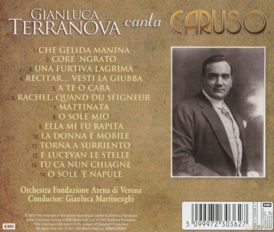 Gianluca Terranova: Canta Caruso [CD]