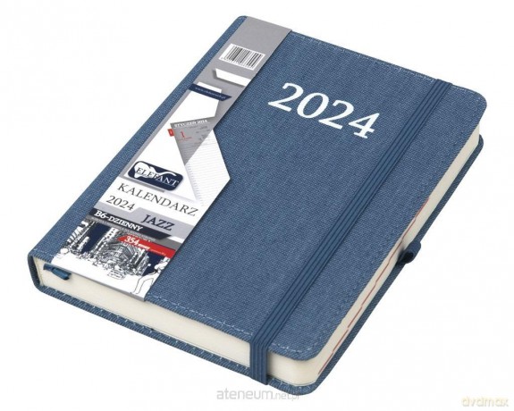 Kalendarz 2024 B6 dzienny Jazz jeans [KALENDARZ]