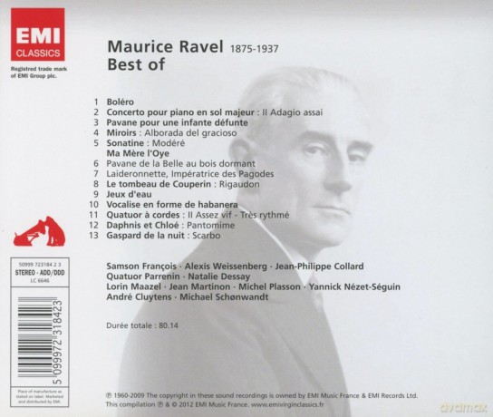 Best Of Maurice Ravel [CD]