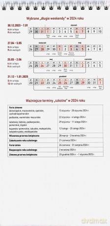 Kalendarz 2024 stojący [KALENDARZ]