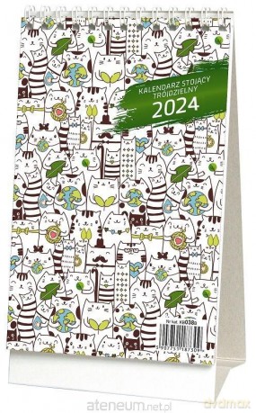Kalendarz 2024 stojący trójdzielny [KALENDARZ]
