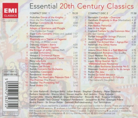 Essential 20th Century Classics [2CD]