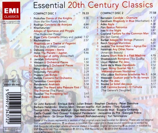 Essential 20th Century Classics [2CD]