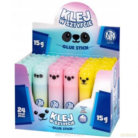Klej w sztyfcie 15g Pixel/Pastel Animals (24 szt)