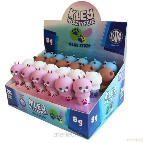 Klej w sztyfcie Animals 8g (24 szt)