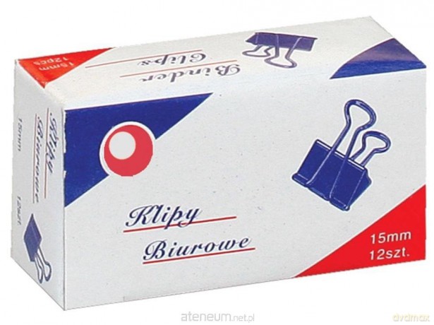 Klipy biurowe 15mm 12 szt