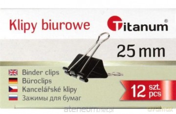 Klipy biurowe 25mm 12 szt