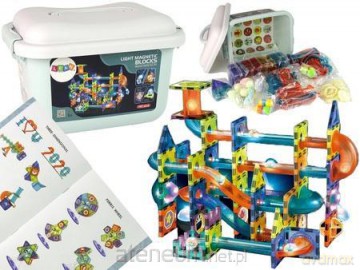 Klocki magnetyczne zjeżdżalnia 110el [KLOCKI]