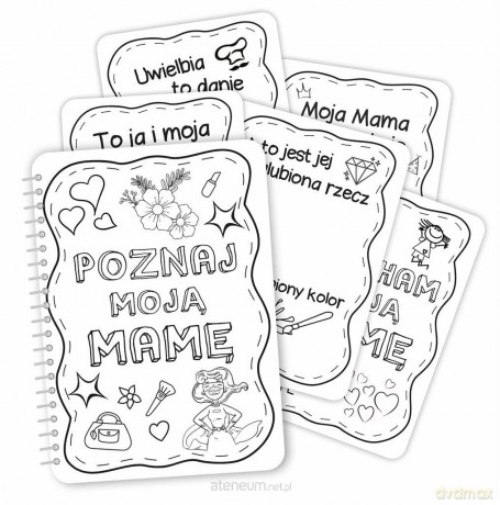 Kolorowanka Dzień Mamy A4 -Poznaj moją Mamę 13 szt. [KSIĄŻKA]