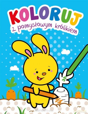 Koloruj z pomysłowym królikiem [KSIĄŻKA]