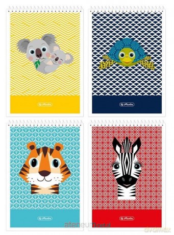 Kołonotatnik A6/40K kratka Cute Animals (20 szt)