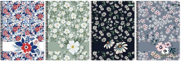 Kołozeszyt A4/80K kratka Flower