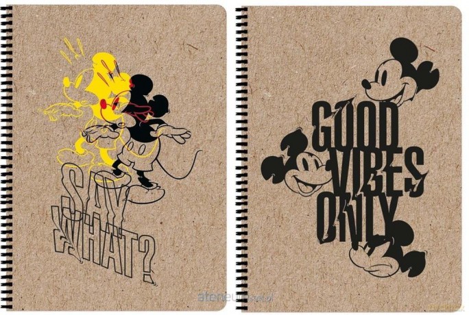 Kołozeszyt A4/80K kratka Mickey Mouse Kraft (5 szt)