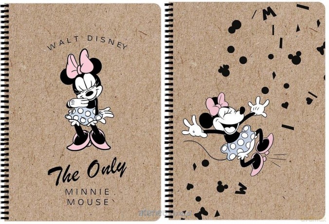 Kołozeszyt A4/80K kratka Minnie Mouse Kraft (5 szt)