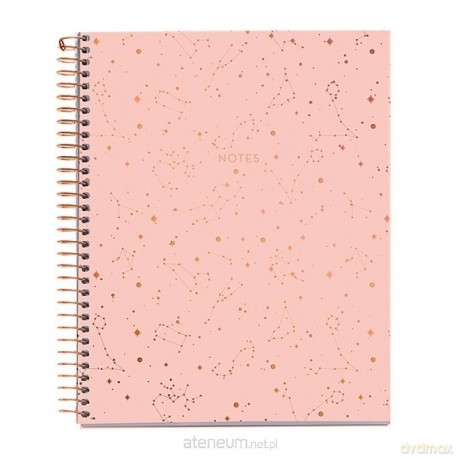 Kołozeszyt A5/120K kratka constellation rose