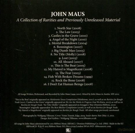 John Maus: A Collection Of Rarites And Previously Unreleased Material (ecopack) [CD]