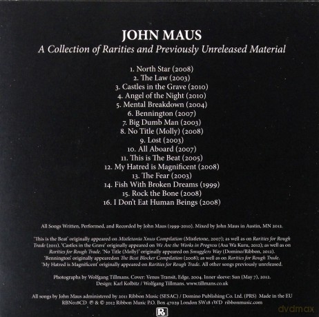 John Maus: A Collection Of Rarites And Previously Unreleased Material (ecopack) [CD]