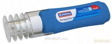 Korektor w piórze, metalowa końcówka 12ml