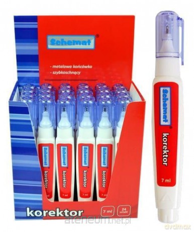 Korektor z metalową końcówką 7ml (24 szt)