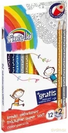 Kredki Super Soft 12 kolorów + 2 gratis