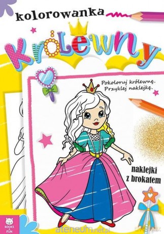 Królewny. Kolorowanka z brokatem [KSIĄŻKA]