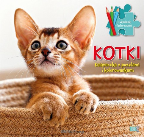 Książeczki z puzzlami i kolorowankami Kotki [KSIĄŻKA]