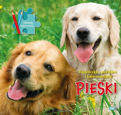 Książeczki z puzzlami i kolorowankami Pieski [KSIĄŻKA]