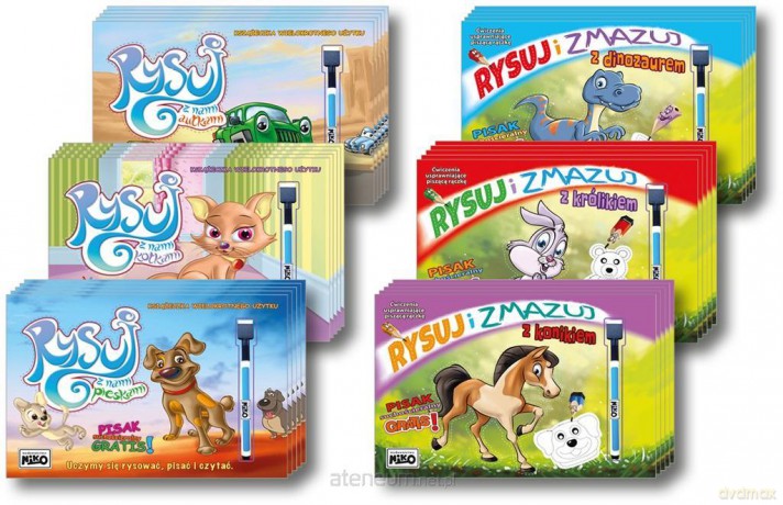 Książka z pisakiem 30 szt MIX [KSIĄŻKA]