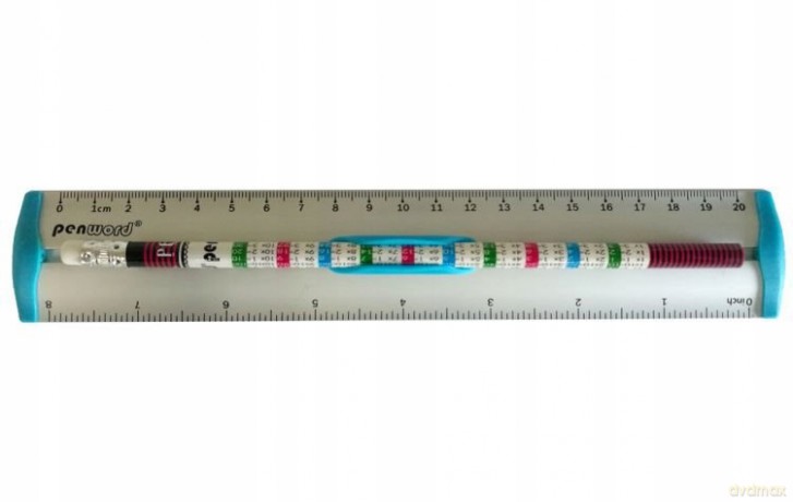 Linijka aluminiowa 20cm MIX