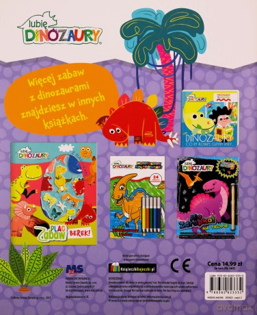 Lubie dinozaury. Zadanie przyklejanie. Wielkie... [KSIĄŻKA]