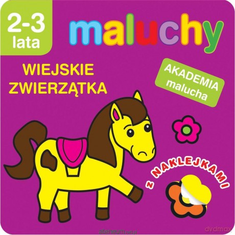 Maluchy. Wiejskie zwierzątka z naklejkami [KSIĄŻKA]