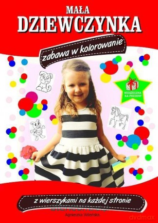 Mała dziewczynka zabawa w kolorowanie [KSIĄŻKA]
