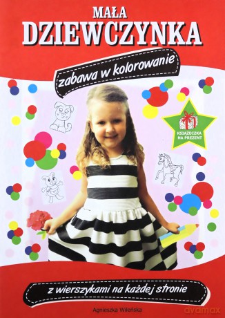 Mała dziewczynka zabawa w kolorowanie [KSIĄŻKA]